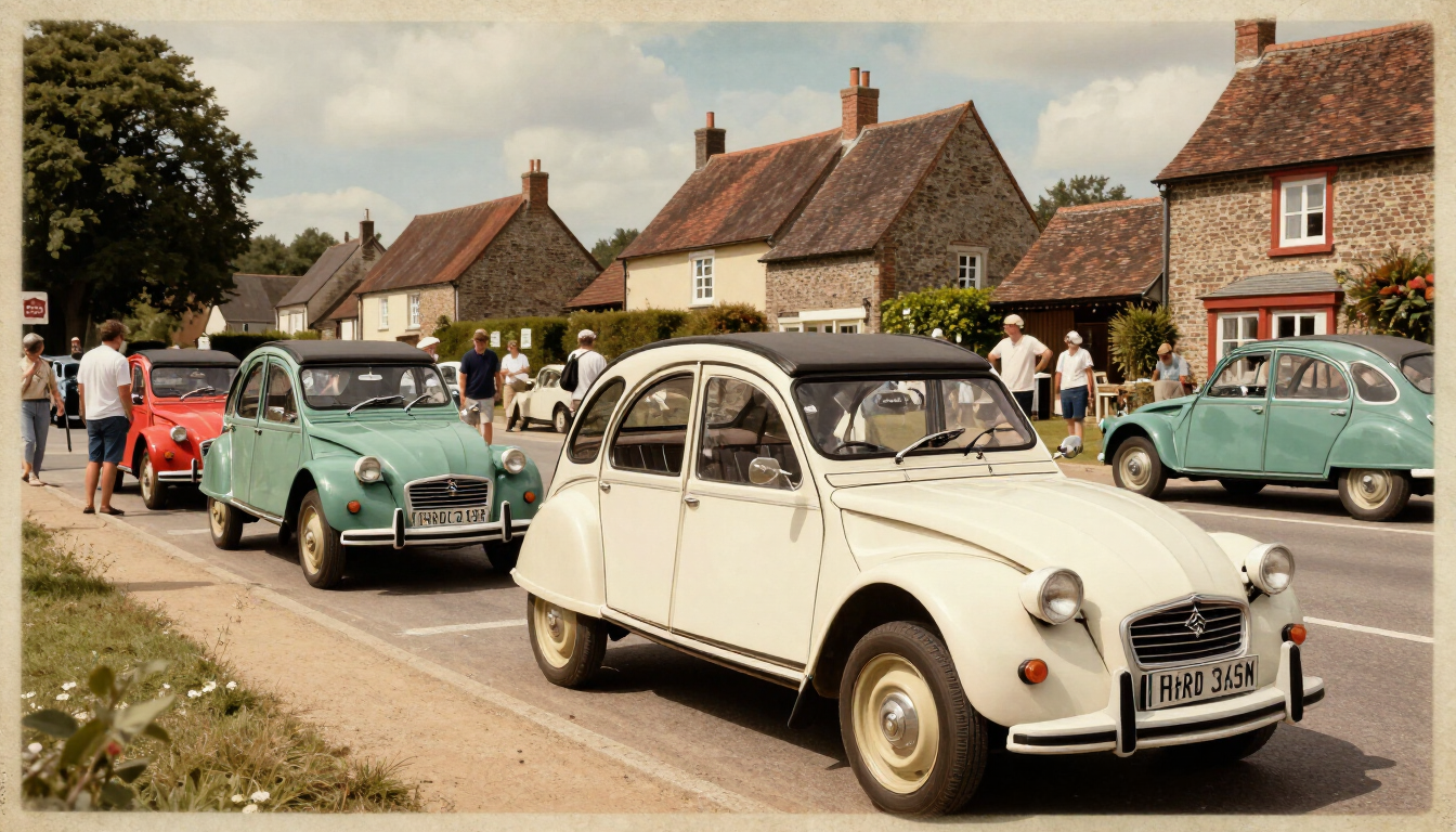 Rassemblement 2CV en Normandie